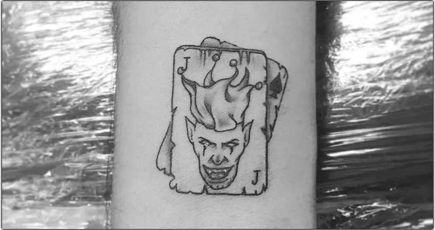 Tatouage carte du Joker