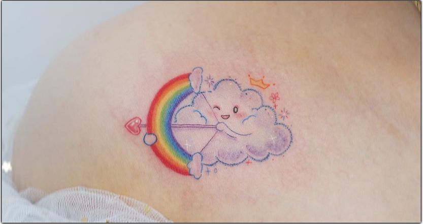 Tatouages arc-en-ciel 