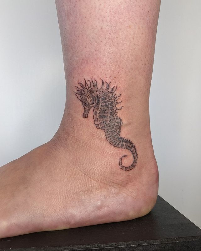 tatouage d'hippocampe