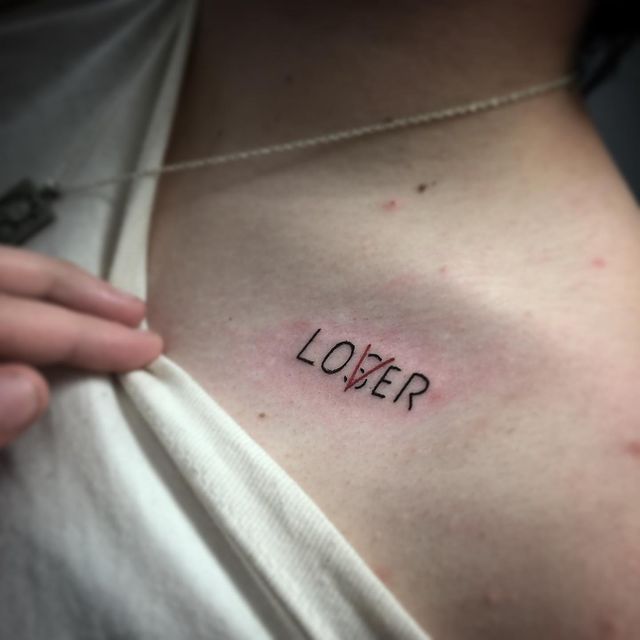 Pink Loser Lover Pink Drip Heart Matching For Women Men's T-shirt Back  Print | Seseable FR