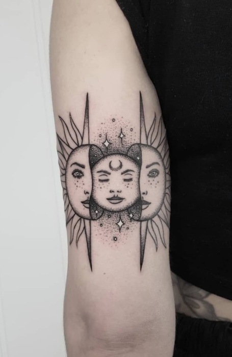 Signification Tatouage Soleil et Lune 