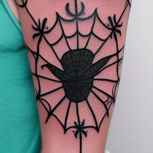 Signification tatouage de coude en toile d’araignée (11 significations)