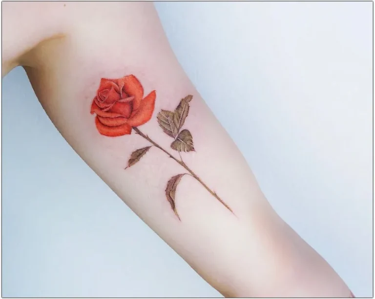 Signification Tatouage Rose Orange