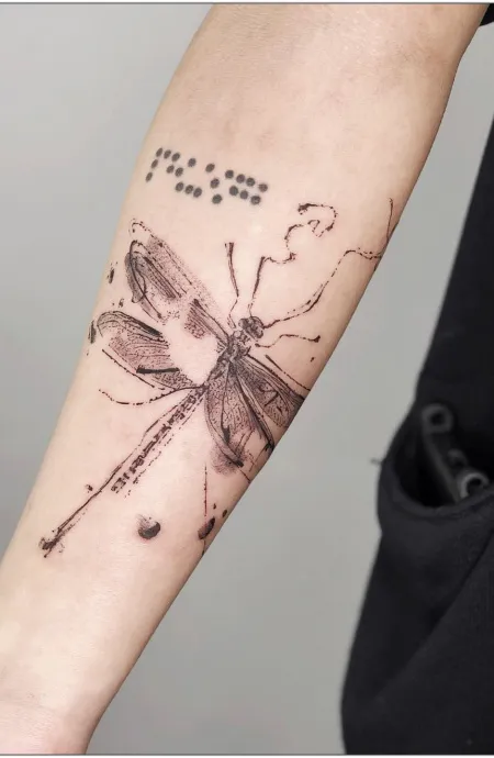 tatouages de libellules